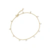 RS PURE ROSS-SIMONS 2.5-3MM CULTURED PEARL ANKLET IN 14KT YELLOW GOLD