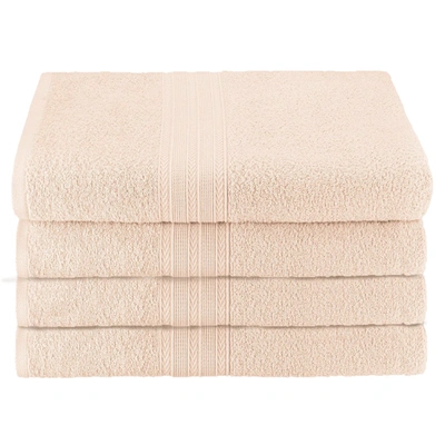 Superior Eco-friendly Ringspun Cotton Modern Absorbent 4-piece Bath Towel Set