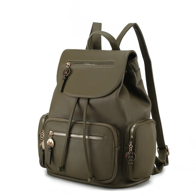 Mkf Collection By Mia K Ivanna Vegan Leather For Women's Oversize Backpack In Green