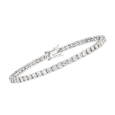Ross-simons Moissanite Tennis Bracelet In Sterling Silver In Multi