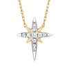 CANARIA FINE JEWELRY CANARIA DIAMOND NORTH STAR NECKLACE IN 10KT YELLOW GOLD