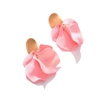 Sohi Pink Color Gold Plated Designer Drop Earring For Women's In Gold