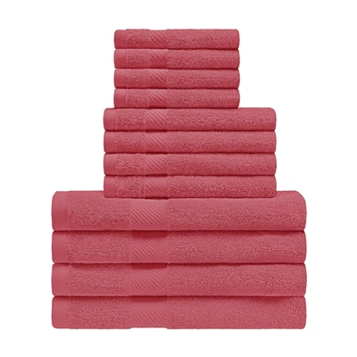 Superior Egyptian Cotton 500 Gsm Right Hash Dobby Border 12-piece Towel Set