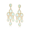 Ross-simons Ethiopian Opal Chandelier Earrings In 14kt Yellow Gold In Gold