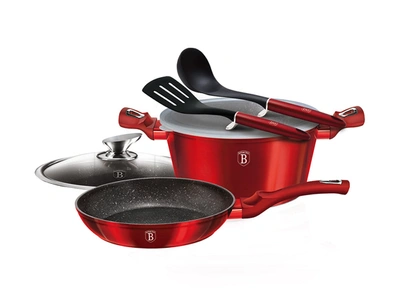 Berlinger Haus 6-piece Cookware Set Burgundy Collection In Red