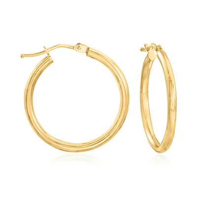 Ross-simons Italian 18kt Yellow Gold Hoop Earrings