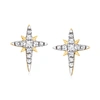 CANARIA FINE JEWELRY CANARIA DIAMOND NORTH STAR EARRINGS IN 10KT YELLOW GOLD