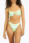 Nirvanic Portugal High-leg Bikini Bottom In Eco Sea In Blue