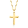 Rs Pure By Ross-simons 14kt Yellow Gold Cross Necklace In Gold