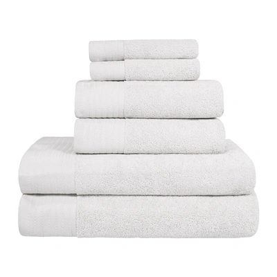 Superior Premium Turkish Cotton Solid 6-piece Towel Set