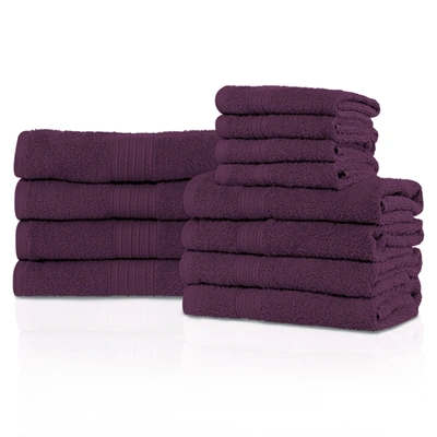 Superior Eco-friendly Ringspun Cotton Modern Absorbent 12-piece Towel Set