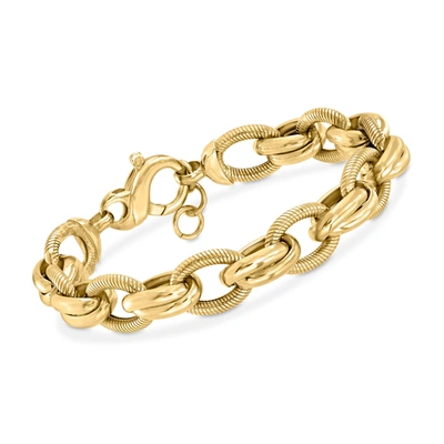 Ross-simons Italian 18kt Gold Over Sterling Multi-link Bracelet