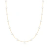 CANARIA FINE JEWELRY CANARIA 4-5MM CULTURED PEARL STATION NECKLACE IN 10KT YELLOW GOLD
