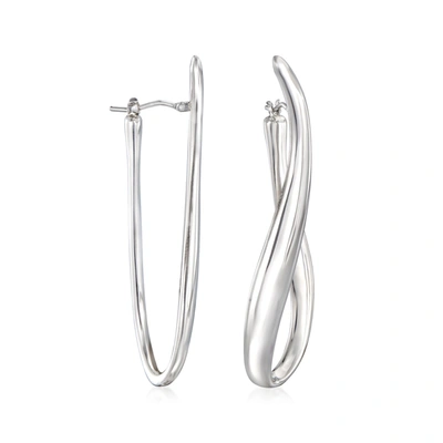 Ross-simons Italian Sterling Silver U-shaped Hoop Earrings