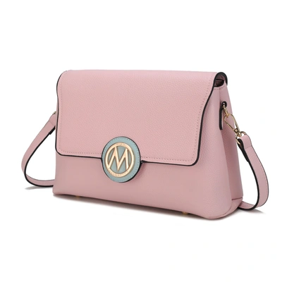 Mkf Collection By Mia K Johanna Multi Compartment Crossbody Bag In Pink