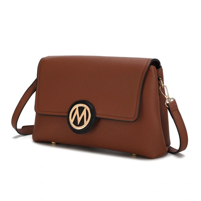 Mkf Collection By Mia K Johanna Multi Compartment Crossbody Bag In Brown