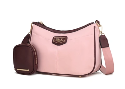 Mkf Collection By Mia K Freya 2-pc Crossbody Bag In Pink
