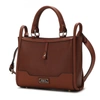 Mkf Collection By Mia K Melody Vegan Leather Tote Handbag For Women's In Brown