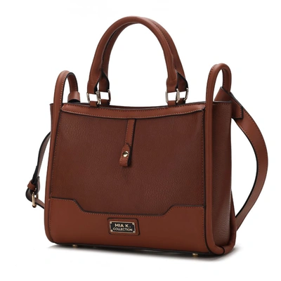 Mkf Collection By Mia K Melody Vegan Leather Tote Handbag For Women's In Brown