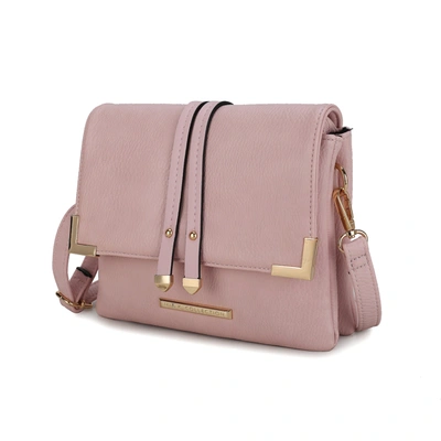 Mkf Collection By Mia K Valeska Multi Compartment Crossbody In Pink