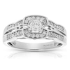 Vir Jewels 1/2 Cttw Diamond Engagement Ring 14k White Gold Cushion Shape Halo Bridal Ring In White