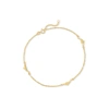 Ross-simons 14kt Yellow Gold Dolphin Anklet In Gold