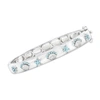 Ross-simons Tonal Blue Topaz Sea Life Bangle Bracelet In Sterling Silver In Multi