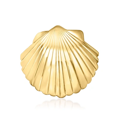 Ross-simons Italian 14kt Yellow Gold Seashell Pendant