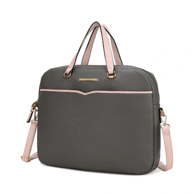 Mkf Collection By Mia K Rose Briefcase Handbag In Grey