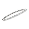 Ross-simons Diamond Bangle Bracelet In Sterling Silver In Silver