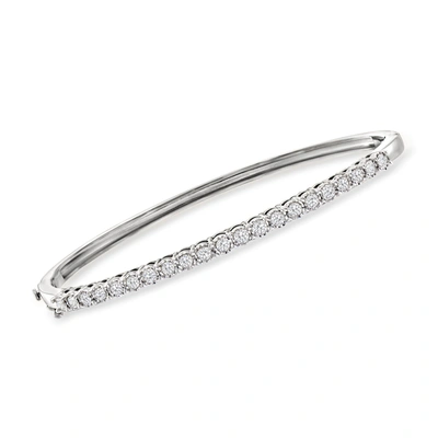 ROSS-SIMONS DIAMOND BANGLE BRACELET IN STERLING SILVER