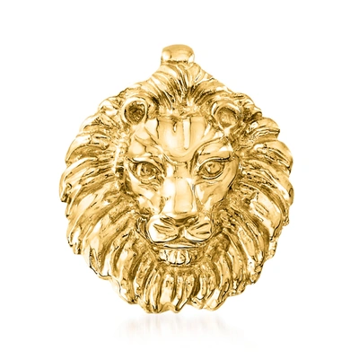 Ross-simons Italian 14kt Yellow Gold Lion Slide Pendant