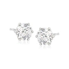 Ross-simons Moissanite Stud Earrings In Sterling Silver In Silver