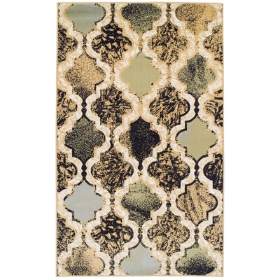 Superior Viking Contemporary Geometric Trellis Polypropylene Indoor Area Rug