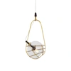 VONN LIGHTING FIRENZE VAP2151AB 8" INTEGRATED LED PENDANT LIGHTING FIXTURE WITH GLASS SHADE IN ANTIQUE BRASS