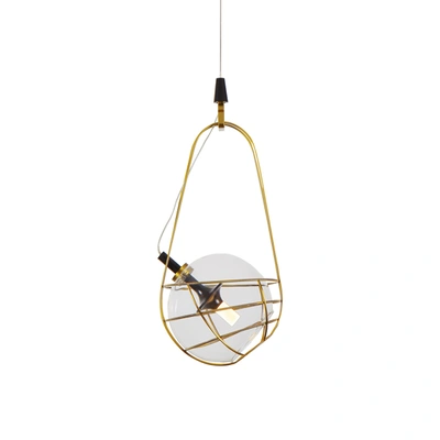 Vonn Lighting Firenze Vap2151ab 8" Integrated Led Pendant Lighting Fixture With Glass Shade In Antique Brass