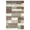 SUPERIOR TRANSITIONAL PATCHWORK BLOCK DESIGN POLYPROPYLENE INDOOR AREA RUG