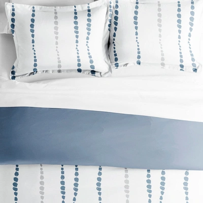 Ienjoy Home Urban Vibe Navy Reversible Pattern Duvet Cover Set Ultra Soft Microfiber Bedding, King/cal-king In Blue