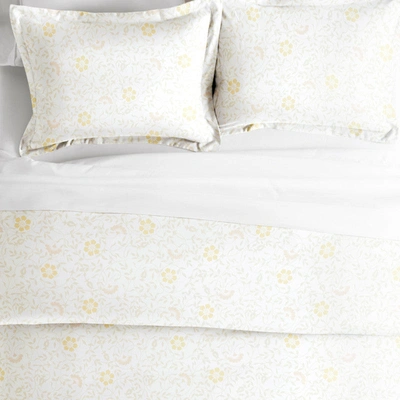 Ienjoy Home Spring Vines White Pattern Duvet Cover Set Ultra Soft Microfiber Bedding, King/cal-king