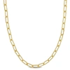 Mimi & Max 3.5mm Fancy Paperclip Chain Necklace In Yellow Plated Sterling Silver - 18 In In Gold