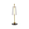 VONN LIGHTING TOSCANA VAT6101AB 20" HEIGHT INTEGRATED LED TABLE LAMP WITH GLASS SHADE IN ANTIQUE BRASS