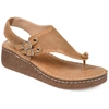 Journee Collection Journee Mckell Wedge Sandal In Multi