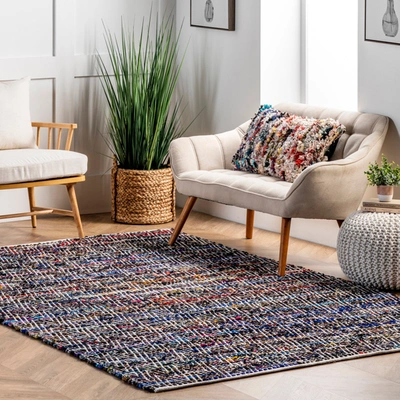 Nuloom Hand Woven Chevron Rochell Area Rug