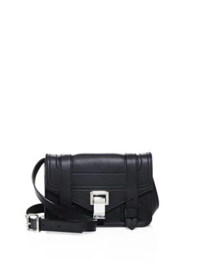 Proenza Schouler Ps1 Mini Luxe Leather Crossbody Bag, Black