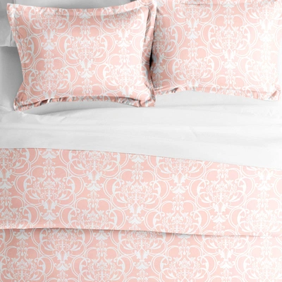 Ienjoy Home Romantic Damask Pink Pattern Duvet Cover Set Ultra Soft Microfiber Bedding, Twin/twinxl