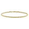 Mimi & Max 2.2mm Rope Chain Bracelet In Yellow Plated Sterling Silver - 7.5 In In Gold