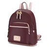 Mkf Collection By Mia K Alice Vegan Leather Backpack Handbag In Red