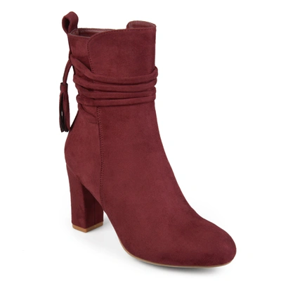 Journee Collection Women's Zuri Bootie In Red