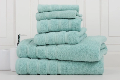 Bibb Home 6-piece Zero Twist Cotton Towel Set In White