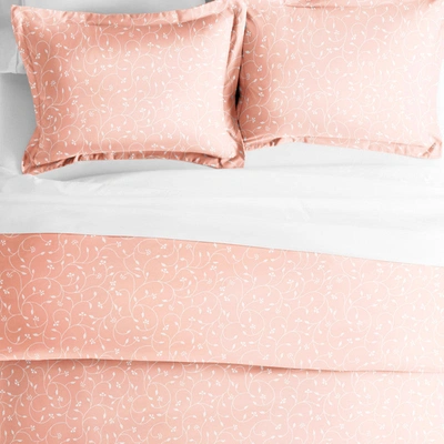 Ienjoy Home Pink Buds Pink Pattern Duvet Cover Set Ultra Soft Microfiber Bedding, Twin/twinxl